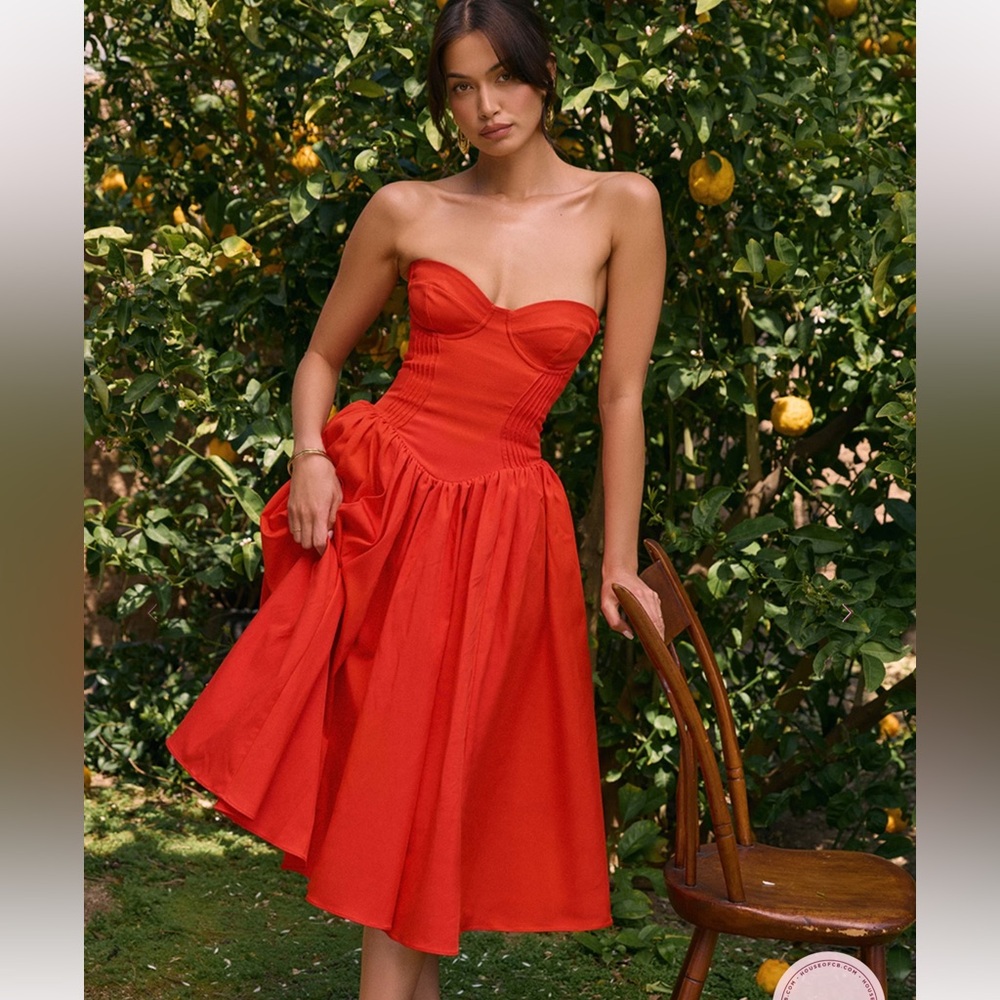House of CB Red Midi Dress - Picture 8 of 10